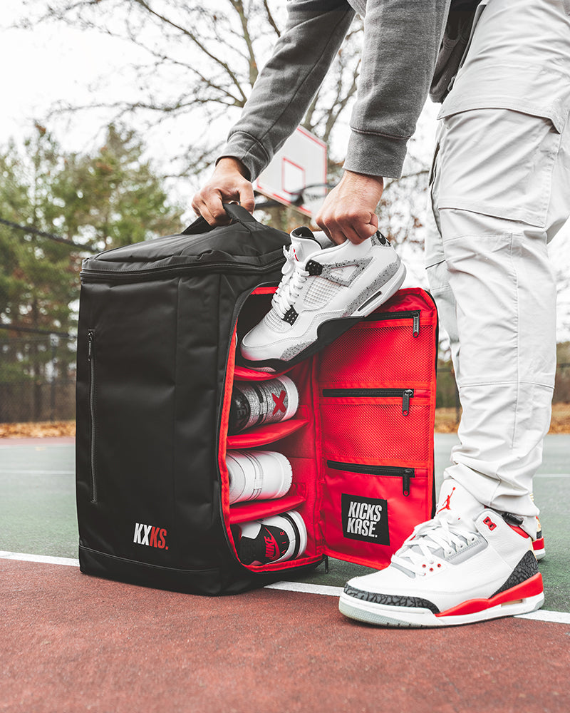 Sneaker Backpack (Black/Red)